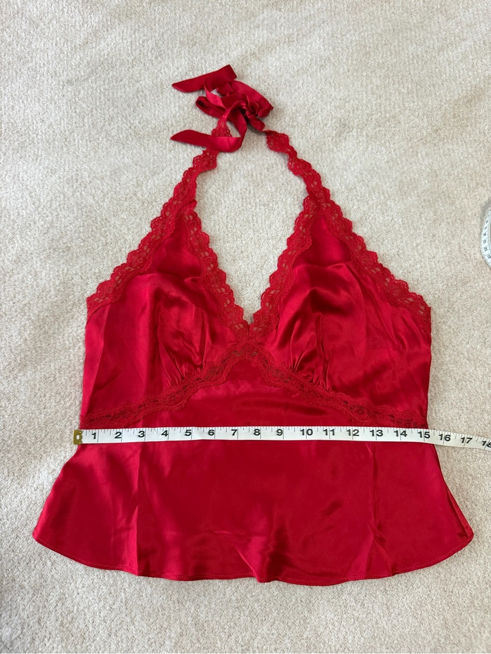 Reformation Monica Silk Top in Lipstick - Picture 8 of 13